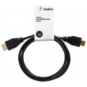 Кабель цифровой аудио-видео Belkin HDMIП/HDMIП, 10,2 ГБит/с, 2м(HDMI0017-2M)