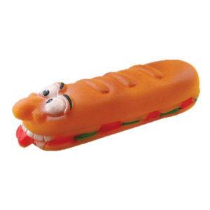Жевательная игрушка для собак Зооник Сэндвич, оранжевый, 18,5 см