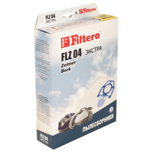 Фильтр для пылесоса Filtero FLZ04 Экстра, комплект пылесборников
