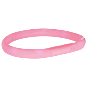 Ошейник для собак TRIXIE USB Flash Light Band сигнальный розовый