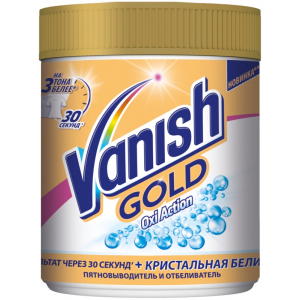 Пятновыводитель Vanish oxy action gold для белых тканей порошок 500 г