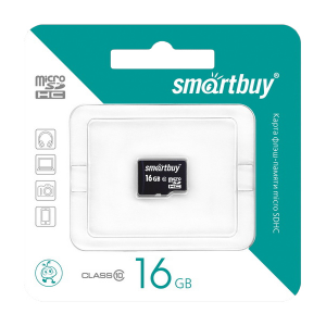 Карта памяти SmartBuy Micro SDHC SB16GBSDCL10-01 16GB