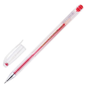 Гелевая ручка Crown Hi-Jell красная 0,5 мм