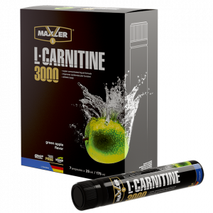 Л-карнитин MAXLER L-Carnitine 3000 "Зеленое яблоко" (7 штук по 25 мл)