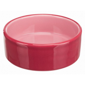 Одинарная миска для кошек TRIXIE, керамика, розовый, 0.3 л, 12см