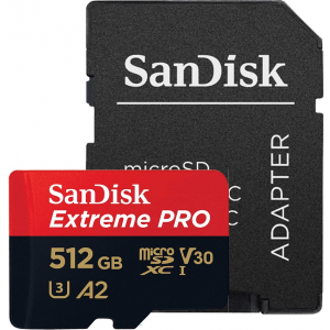 Карта Памяти 512Gb SanDisk Extreme Pro SDXC UHS-I U3 V30 (170/90 MB/s)