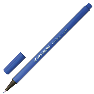 Ручка капиллярная BRAUBERG "Aero" синяя, 0,4 мм, 142253