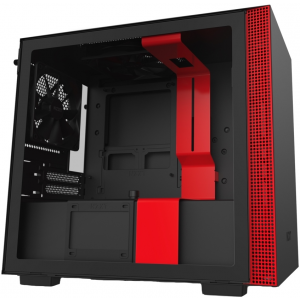 Компьютерный корпус NZXT H210 Black/Red без БП (CA-H210B-BR)