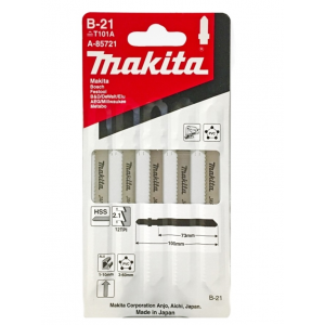 Пилки для лобзика Makita 100мм 5шт (A-85721)