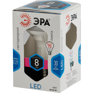 Лампа ЭРА LED R63-8W-840-E27