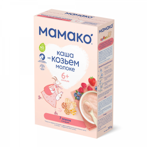 Каша Мамако молочная 7 злаков с 6 месяцев