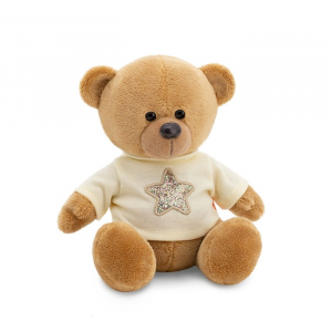 Мягкая игрушка "Медведь Топтыжкин" звезда, коричневый Orange 25 см