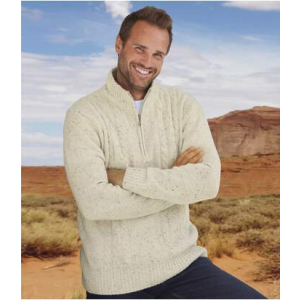 Мужской пуловер с Воротником-стойкой на Молнии Atlas For Men