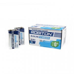 Батарейка ROBITON Alkaline Standart 6LR61 Крона картон