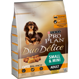 Сухой корм для собак Pro Plan Duo Delice Small&Mini Adult для мелких пород с курицей 2.5кг