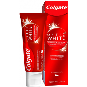 Зубная паста Colgate Optic White Искрящаяся белизна отбеливающая