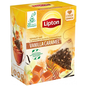 Lipton Черный чай Vanilla Caramel