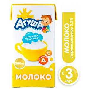 Молоко Агуша детское 3,2%