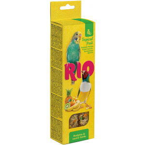 Лакомство для птиц Rio Палочки с тропическими фруктами для волнистых попугаев и экзотов
