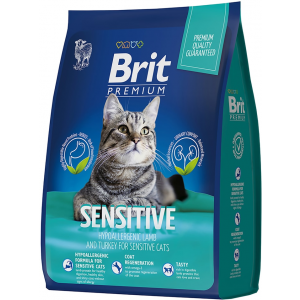 Сухой корм Brit Premium для кошек с чувствительным пищеварением с ягненком