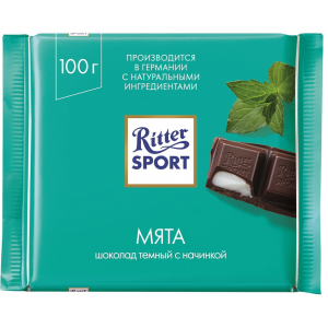 Шоколад Ritter Sport "Мята" темный