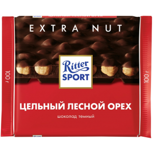 Шоколад RITTER SPORT Темный Цельный лесной орех