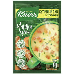 Суп Knorr Чашка Супа Куриный суп с сухариками