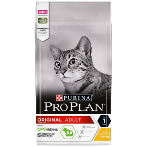Сухой корм для кошек Pro Plan Optirenal Original Adult с курицей 1.5кг