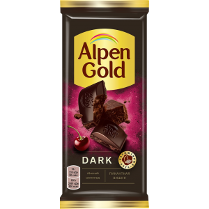 Шоколад Alpen Gold Dark Темный Пикантная вишня 80г