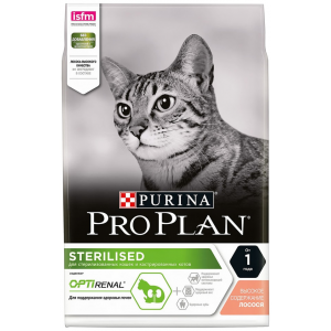 Pro Plan Sterilised Сухой корм для стерилизованных кошек с лососем