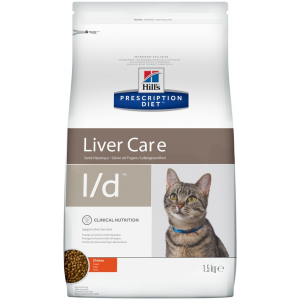 Сухой корм для кошек Hills Prescription Diet l/d при заболеваниях печени с курицей 1.5кг