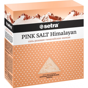 Соль SETRA розовая гималайская мелкая