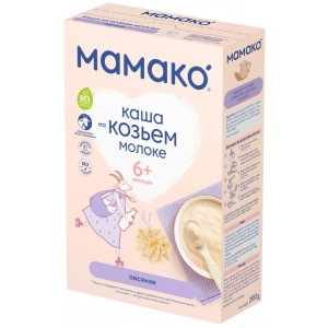 Мамако каша овсяная на козьем молоке с 6 месяцев