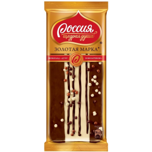 Шоколад Россия - щедрая душа Молочный Дуэт в молочном 85г