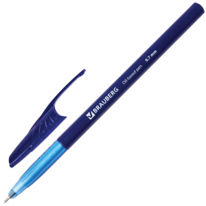 Ручка шариковая Brauberg Oil Base масляная синяя 0.35мм