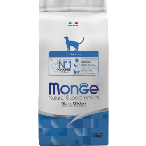 Корм сухой для кошек Monge "Cat Urinary" профилактика МКБ