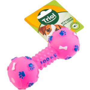 Игрушка для собак TRIOL Гантель с лапками и косточками