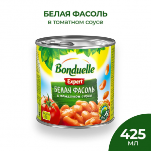 Фасоль Bonduelle Expert Белая в томатном соусе 400г