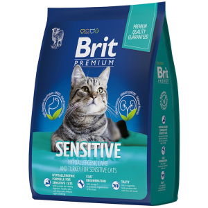 Корм сухой для кошек Brit Premium Sensitive