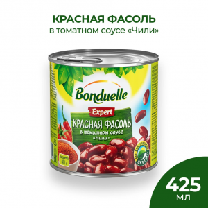 Фасоль Bonduelle Красная в томатном соусе чили 400г