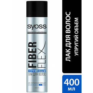 Лак для укладки волос Syoss FiberFlex Упругий объем без склеивания Экстрасильная фиксация 4 400мл