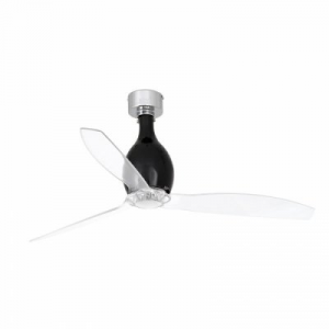 Вентилятор с подсветкой Faro Mini Eterfan Matt Black 1L (32027-10)