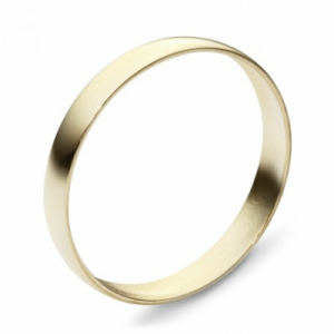 Обручальное кольцо из желтого золота Эстет