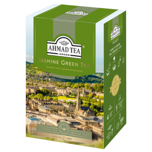 Чай "Ahmad Tea" Зелёный чай с жасмином, листовой, 200г Упаковка - 12 шт