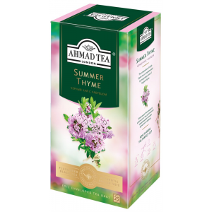 Чай "Ahmad Tea" Summer Thyme Летний Чабрец, чёрный, с чабрецом, в пакетиках с ярлычками в конвертах из фольги 25х1,5г Штука