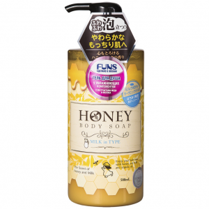 Гель для душа Funs "Honey Milk", увлажняющий, с экстрактом меда и молока