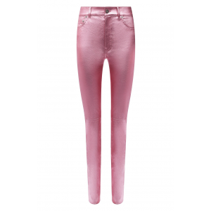 Кожаные женские брюки Yves Saint Laurent