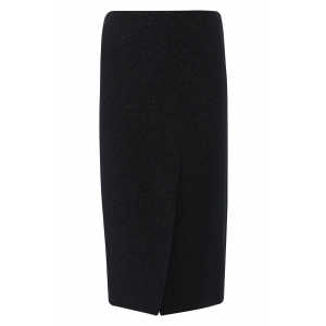 Шерстяная юбка с высоким разрезом Giorgio Armani 8WHNN00F/T0077