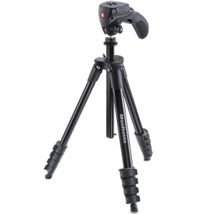 Штатив с фото- и видеоголовкой для фотокамеры Manfrotto Compact Action MKCOMPACTACN-RD