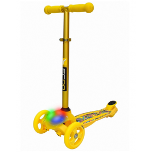 Самокат Y-SCOO RT Trio Diamond 120 Kaleidoscope светящаяся платформа